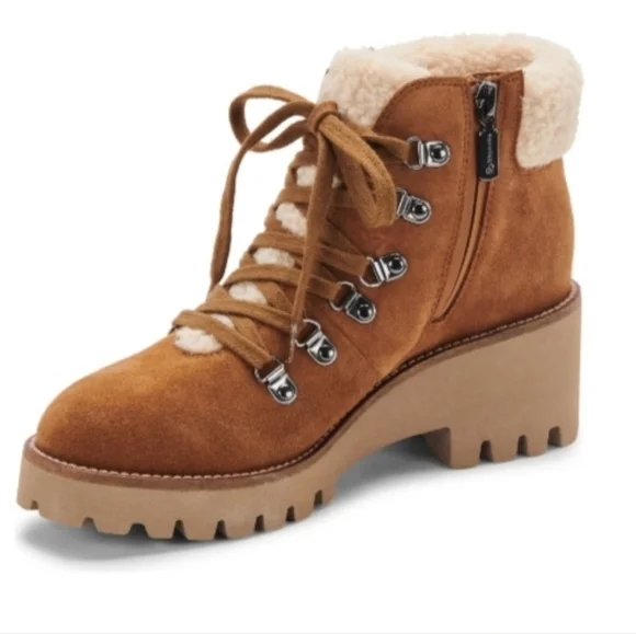 BLONDO Devin Camel Suede Waterproof Bootie - Picture 7 of 14